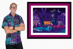 "Dino's Lodge" Fine Art Print