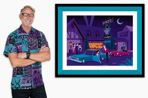 "Dino's Lodge" Fine Art Print