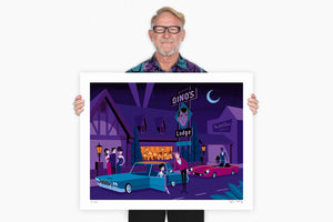 "Dino's Lodge" Fine Art Print