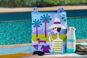"Dog Days" Tote Bag | Shag (Josh Agle) | The Shag Store (Pool)