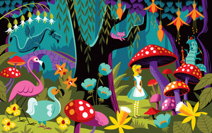 "Impassible Things" Fine Art Print | Alice's Adventures in Wonderland | Shag (Josh Agle) | The Shag Store