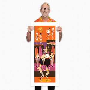 "Inside, Outside USA" Fine Art Print with Shag (Josh Agle) | The Shag Store