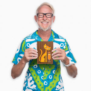 "Mimosa" Fine Art Print on Wood with Shag (Josh Agle) | "The Intoxicats" Series | The Shag Store