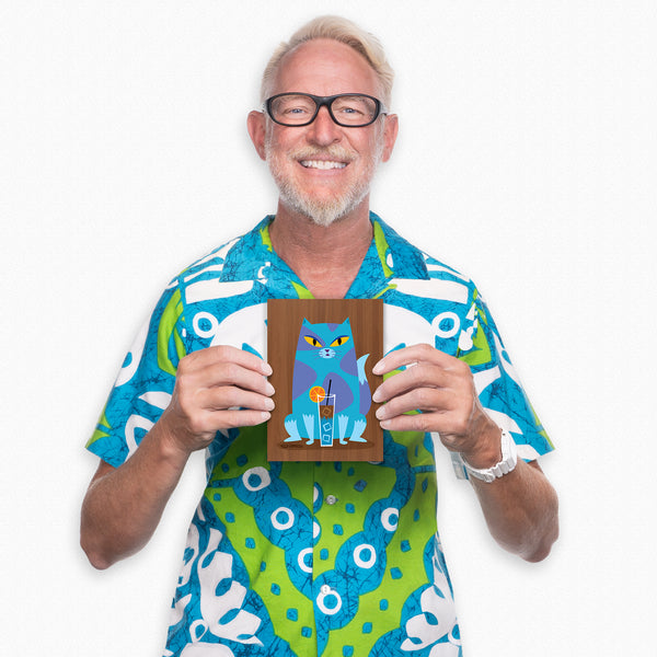 "Seabottom" Fine Art Print on Wood | "The Intoxicats" Series