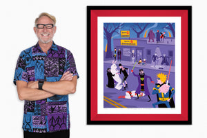 "Jay & Silent Bob vs Time & Space" Fine Art Print | Signed by Kevin Smith, Jason Mewes, & Shag