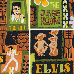 "The Jungle Room" Aloha Shirt | Elvis Presley's Graceland | Shag (Josh Agle) | Pattern | The Shag Store