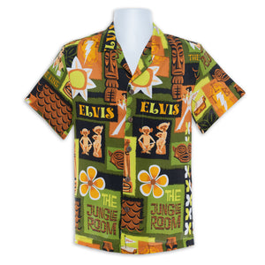 "The Jungle Room" Aloha Shirt | Elvis Presley's Graceland | Shag (Josh Agle) | Front  2 | The Shag Store