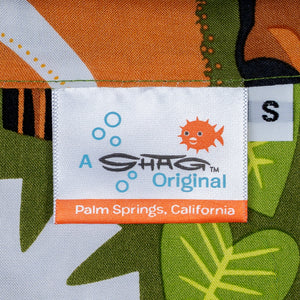 "The Jungle Room" Aloha Shirt | Elvis Presley's Graceland | Shag (Josh Agle) | Shirt Tag | The Shag Store