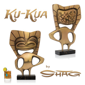 "Ku-Kua" Cold Cast Bronze Sculpture Packaging | Shag (Josh Agle) | The Shag Store (Front & Back)