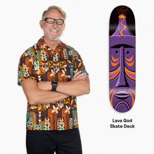 Shag's "Tiki God" Fine Art Skateboard Decks