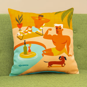"Beefcake" Throw Pillow