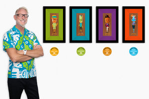 "Notable Potables" Fine Art Prints on Wood Series | Framed Complete Set