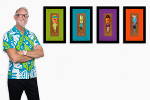 "Notable Potables" Fine Art Prints on Wood Series | Framed Complete Set