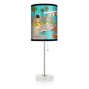 "Palm Springs Pool Party" Table Lamp | Shag (Josh Agle) | The Shag Store | Shade 1