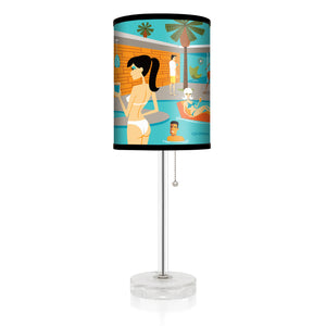 "Palm Springs Pool Party" Table Lamp | Shag (Josh Agle) | The Shag Store | Shade 3