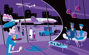 "Par Avion" Fine Art Print | Shag (Josh Agle) | The Shag Store