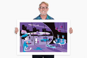 "Par Avion" Fine Art Print with Shag (Josh Agle) | The Shag Store