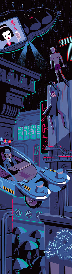 "Tears in the Rain" Fine Art Print | Ridley Scott's "Blade Runner" | Shag (Josh Agle) | The Shag Store