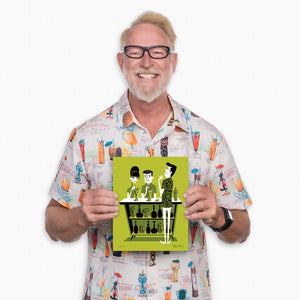 "The Abysmal Bartender" Fine Art Print with Shag (Josh Agle) | The Shag Store