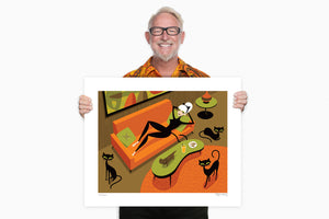 "The Copycat" Fine Art Print with Shag (Josh Agle) | The Shag Store