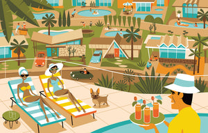 "This is Palm Springs" Fine Art Print | Shag (Josh Agle) | The Shag Store