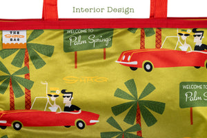 Welcome to Palm Springs" Tote Bag | Shag (Josh Agle) | The Shag Store (Liner)