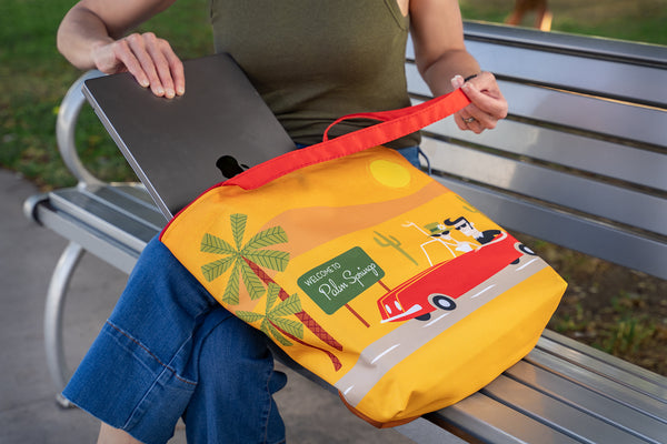 "Welcome to Palm Springs" Tote Bag