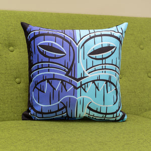 Blue Tiki Pillow | Shag (Josh Agle) | The Shag Store (Couch)