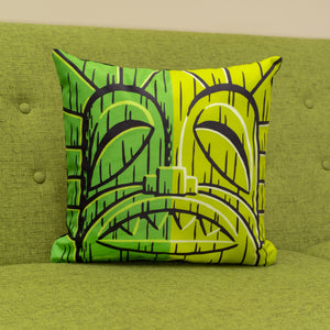 Green Tiki Pillow | Shag (Josh Agle) | The Shag Store (Couch)
