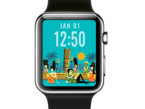 "The Prized Pineapple" Shag iWatch Wallpaper | Shag (Josh Agle) | The Shag Store