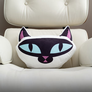 "White Cat" Throw Pillow | Shag (Josh Agle) | The Shag Store