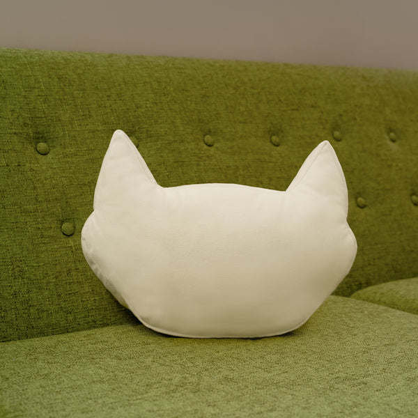 "White Cat" Throw Pillow