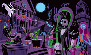 "When the Full Moon Starts to Climb" Fine Art Print | Tim Burton's "The Nightmare Before Christmas" | Shag (Josh Agle) | © Disney | The Shag Store