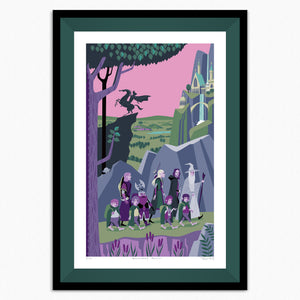 "Southward Bound" Framed Fine Art Print | Shag (Josh Agle) | Kelly Green Liner | The Shag Store