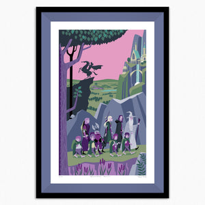 "Southward Bound" Framed Fine Art Print | Shag (Josh Agle) | Slate Liner | The Shag Store