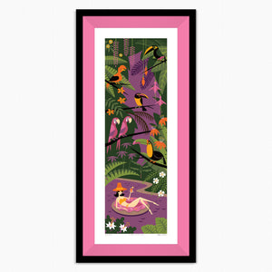 "Sprinkles" Framed Fine Art Print | Shag (Josh Agle) | Candy Pink Liner | The Shag Store