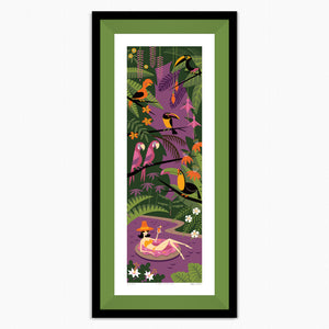 "Sprinkles" Framed Fine Art Print | Shag (Josh Agle) | Grass Green Liner | The Shag Store