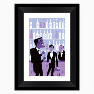 "Swingin' Lingo II" Framed Fine Art Print | Shag (Josh Agle) | Black Liner | The Shag Store