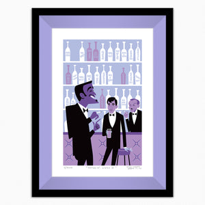 "Swingin' Lingo II" Framed Fine Art Print | Shag (Josh Agle) | Iris Liner | The Shag Store
