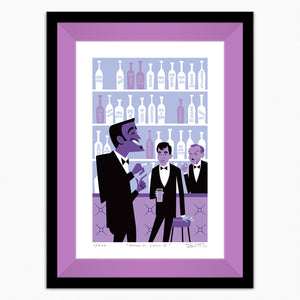 "Swingin' Lingo II" Framed Fine Art Print | Shag (Josh Agle) | Lupine Liner | The Shag Store