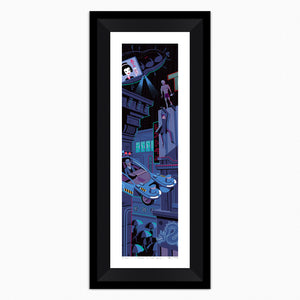 "Tears in the Rain" Framed Fine Art Print | Ridley Scott's "Blade Runner" | Shag (Josh Agle) | Black Liner | The Shag Store
