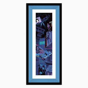 "Tears in the Rain" Framed Fine Art Print | Ridley Scott's "Blade Runner" | Shag (Josh Agle) | Copen Liner | The Shag Store