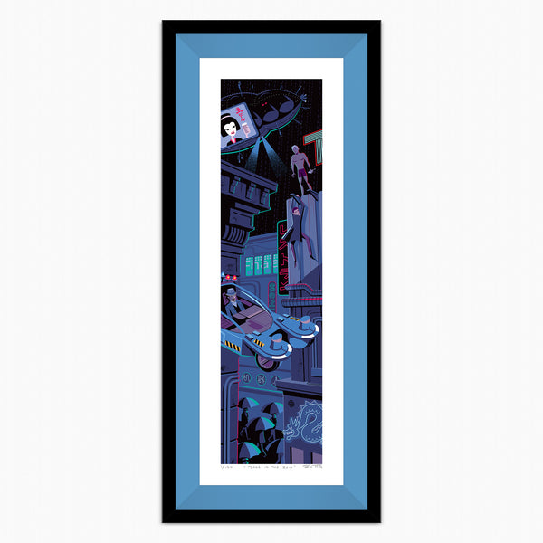 "Tears in the Rain" Framed Fine Art Print | Ridley Scott's "Blade Runner" | Shag (Josh Agle) | Copen Liner | The Shag Store