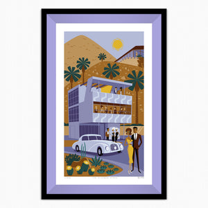 "The Aluminaire Affair" Framed Fine Art Print | Frey & Kocher's Aluminaire House | Shag (Josh Agle) | Iris Liner | The Shag Store