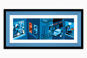 "The Bluest Note" Framed Fine Art Print | 85th Anniversary of Blue Note Records | Shag (Josh Agle) | Copen Liner | The Shag Store