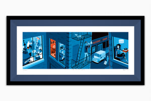 "The Bluest Note" Framed Fine Art Print | 85th Anniversary of Blue Note Records | Shag (Josh Agle) | Windsor Liner | The Shag Store