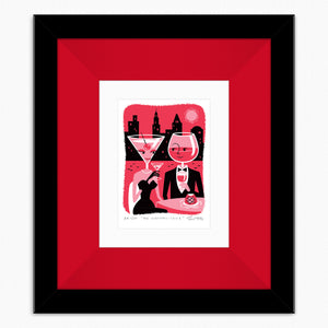 "The Cosmopolitans" Framed Fine Art Print | Shag (Josh Agle) | Red Liner | The Shag Store