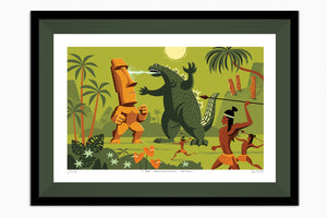 "The Monumental Match" Fine Art Print | TOHO Studios Godzilla