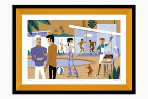 "The Prime Movers” Framed Fine Art Print | Shag (Josh Agle) | Yarrow Liner | The Shag Store