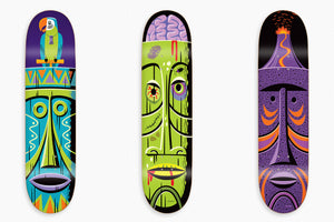 Shag's "Tiki God" Fine Art Skateboard Decks